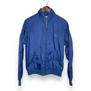 80s Lacoste Vintage Nylon Hooded Track Jacket Size M